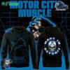 Mens Black Detroit Lions Motor City Muscle Premium Limited Pullover Hoodie
