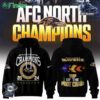 Baltimore Ravens 2024 Afc North Division Champions Top Of The Foot Chain Nike Limited Black Hoodie T-shirt