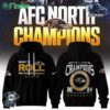 Baltimore Ravens 2024 Afc North Division Champions Limited Black Hoodie T-shirt