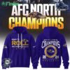 Baltimore Ravens 2024 Afc North Division Champions Limited Blue Hoodie T-shirt