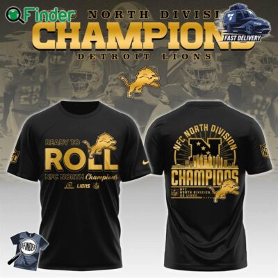 Detroit Lions Nfc North Division Champions Limited Edition T-shirt Hoodie Sweatshirt 2025