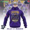2024 Afc North Division Champions Baltimore Ravens Play Like A Rave Purple T-shirt Sweatshirt Hoodie