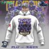 2024 Afc North Division Champions Baltimore Ravens Play Like A Rave White T-shirt Sweatshirt Hoodie