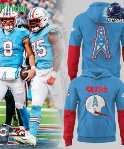 2025 Limited Tennessee Titans Nfl The Oilers Throwback Hoodie