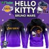 Los Angeles Lakers 2024 Nba Bruno Mars And Hello Kitty Collab Premium Limited Hoodie
