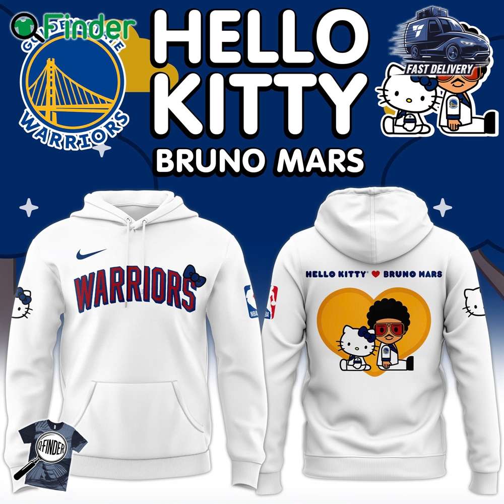 Premium Limited Golden State Warriors 2024 Nba Bruno Mars And Hello Kitty Collab Hoodie Premium Limited Golden State Warriors 2024 Nba Bruno Mars And Hello Kitty Collab Hoodie