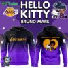 Premium Limited Los Angeles Lakers 2024 Nba Bruno Mars And Hello Kitty Collab Hoodie