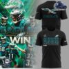 Mens Nike Black Philadelphia Eagles 2024 Nfl Playoffs T-shirt Hoodie V2