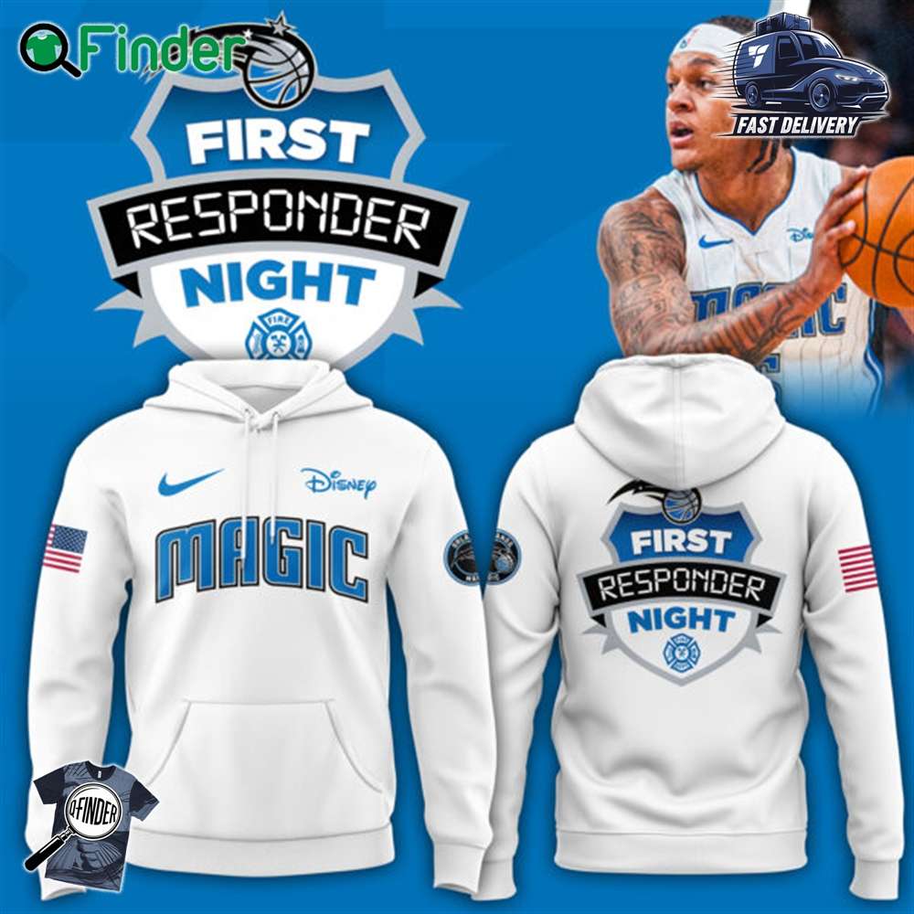 Orlando Magic X 2024 First Responders Night Premium Limited Pullover Hoodie Orlando Magic X 2024 First Responders Night Premium Limited Pullover Hoodie