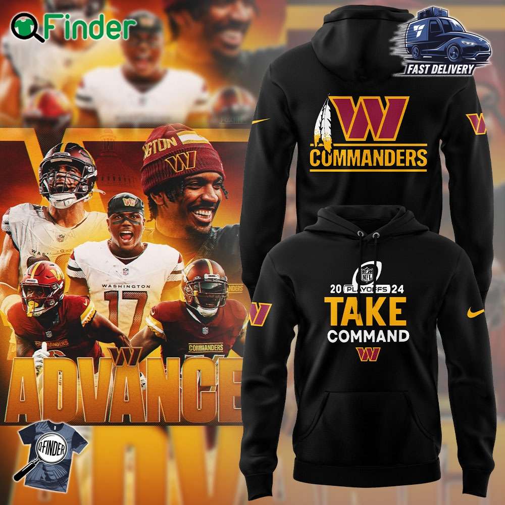 Unisex Nike Black Washington Commanders 2024 Nfl Playoffs Hoodie Unisex Nike Black Washington Commanders 2024 Nfl Playoffs Hoodie