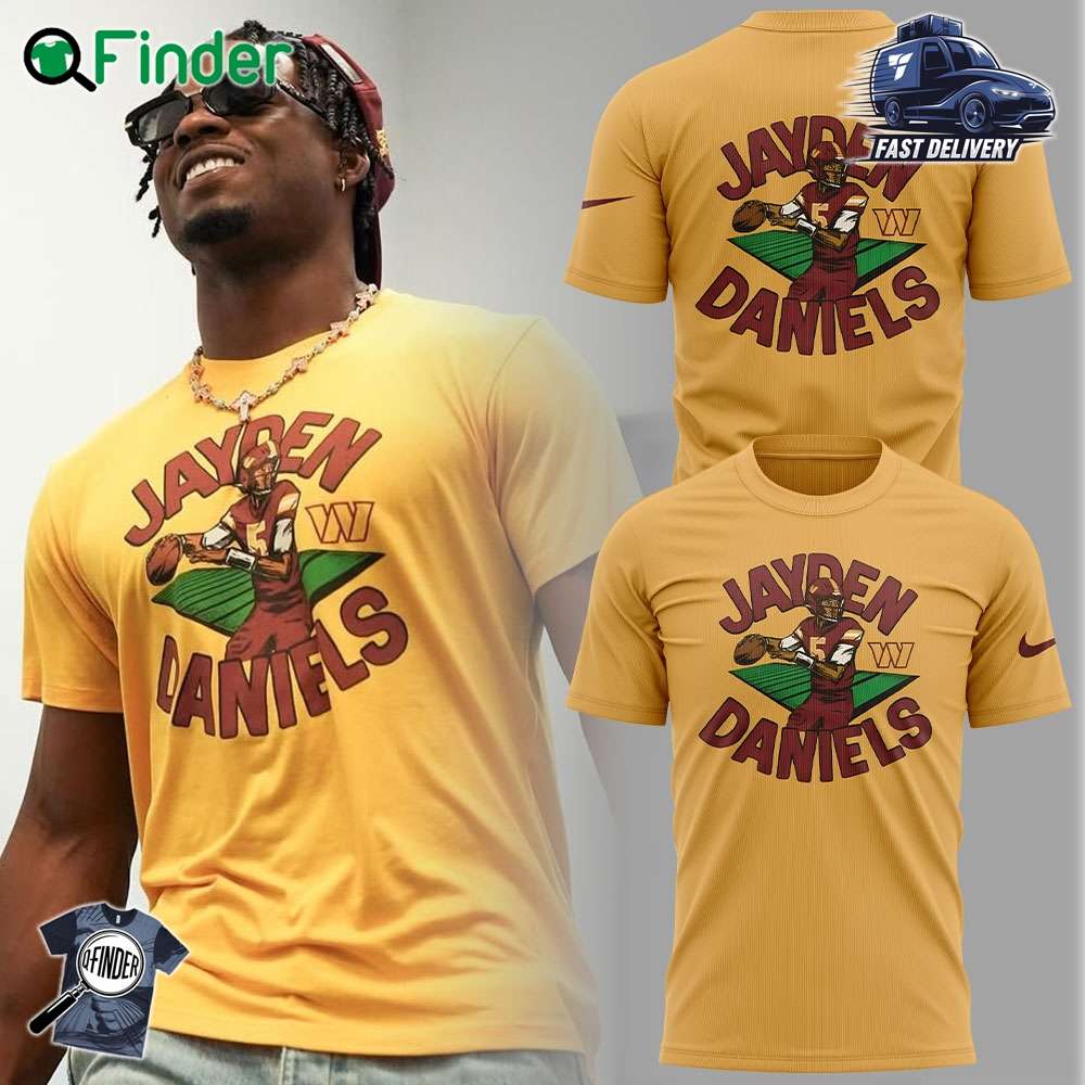 Washington Commanders Jayden Daniels T shirt Washington Commanders Jayden Daniels T-shirt