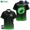 Black And Green Glitter Lucky Kid Golf Polo Shirts Custom St Patrick Day Golf Tops For Kid