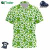 Kid Golf Polos Shirt Custom Watercolor Green Clover St Patrick's Day Pattern Golf Polos Shirt For Kid