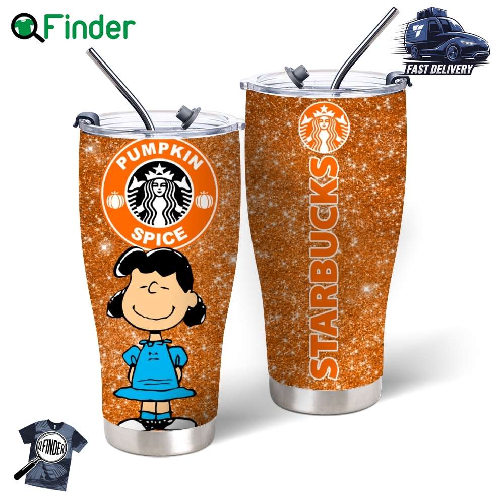 Snoopy Tumbler Stainless Steel Tumblers 20oz 30oz Starbucks Pumkin Spice Lucy 20oz Tumbler Snoopy Tumbler - Stainless Steel Tumblers 20oz 30oz - Starbucks Pumkin Spice - Lucy-20oz Tumbler