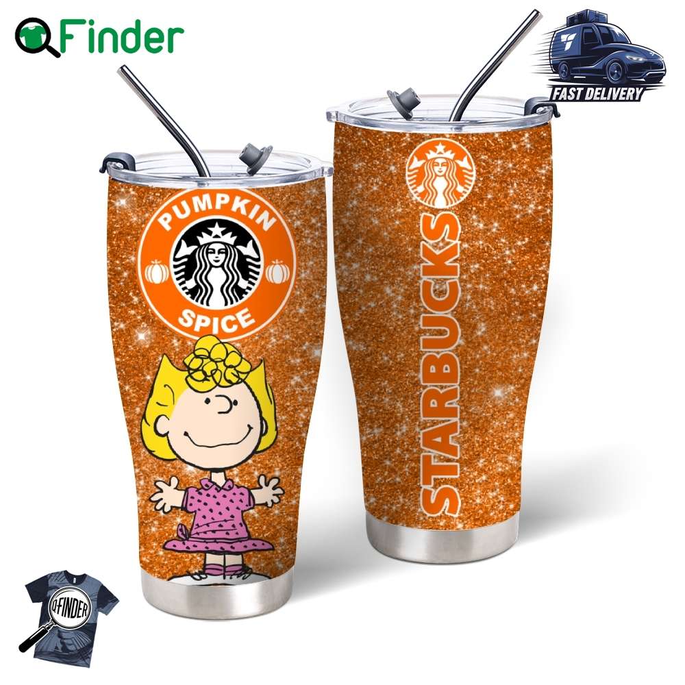 Snoopy Tumbler Stainless Steel Tumblers 20oz 30oz Starbucks Pumkin Spice Sally Brown 20oz Tumbler Snoopy Tumbler - Stainless Steel Tumblers 20oz 30oz - Starbucks Pumkin Spice - Sally Brown-20oz Tumbler