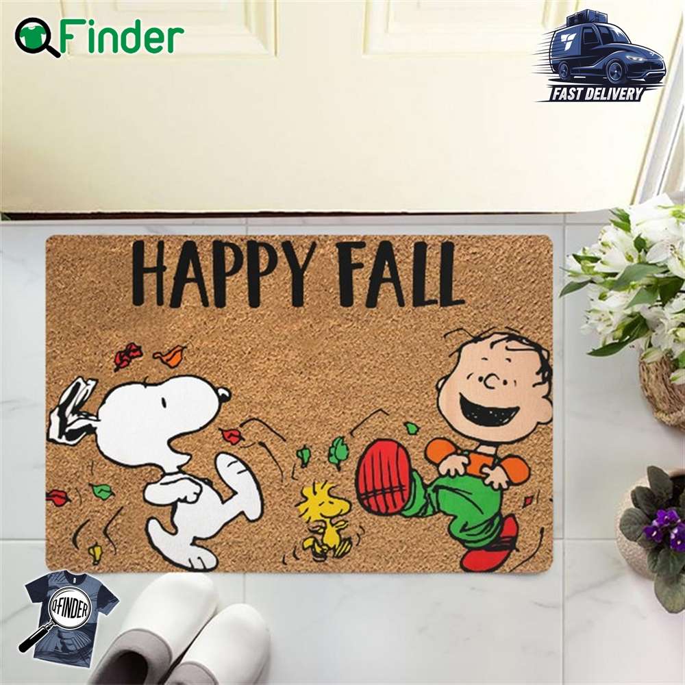 Snoopy Doormat Happy Fall 5 doormat Snoopy Doormat - Happy Fall - 5-doormat