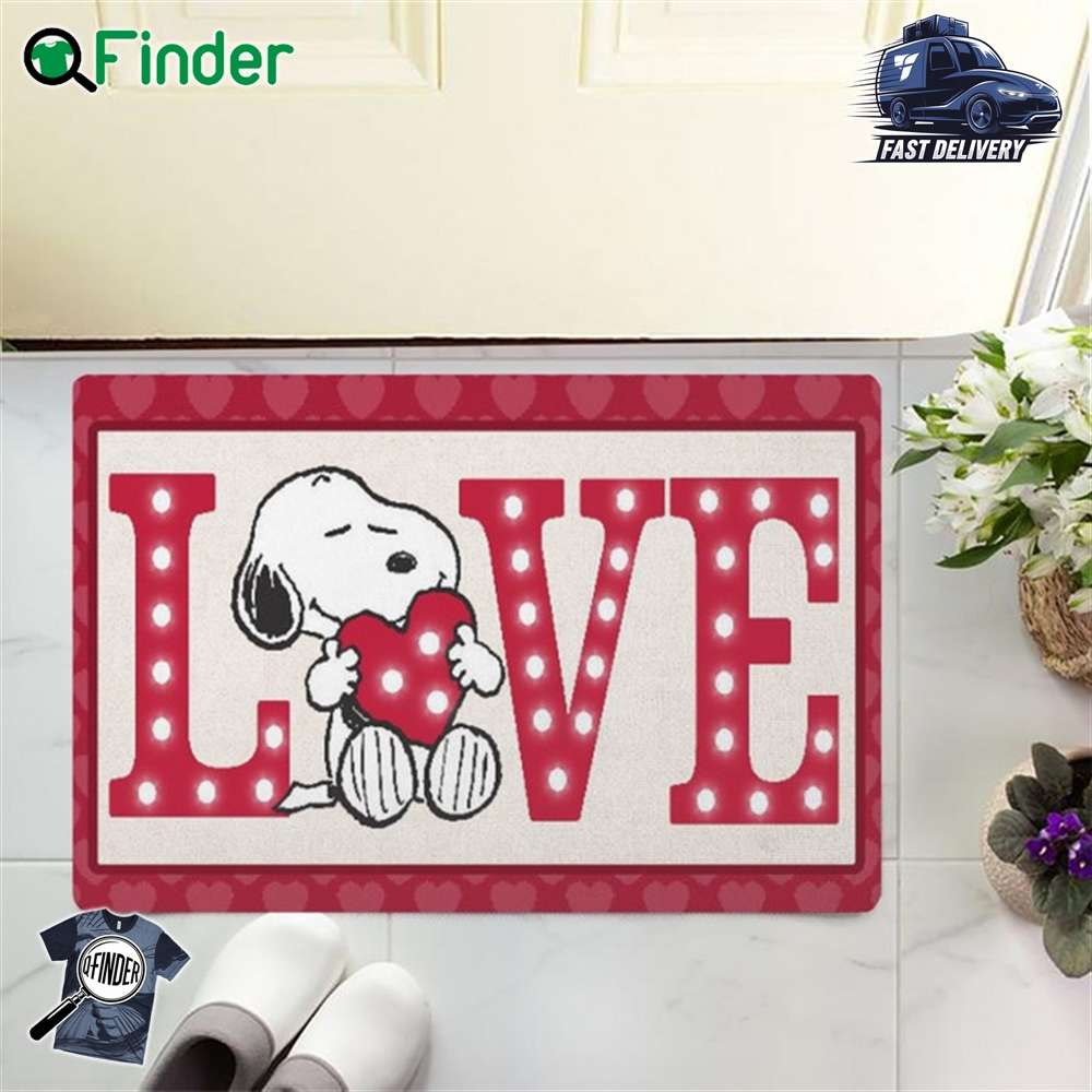 Snoopy Doormat Snoopy Decor Snoopy Love doormat Snoopy Doormat - Snoopy Decor - Snoopy Love-doormat