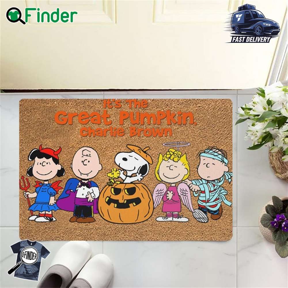 Snoopy Doormat Snoopy Decor It's The Great Pumpkin 1 doormat Snoopy Doormat - Snoopy Decor - It's The Great Pumpkin - 1-doormat