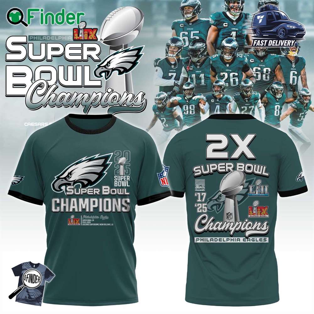 Philadelphia Eagles Super Bowl Lix Champions T shirt Hoodie 2025 Philadelphia Eagles Super Bowl Lix Champions T-shirt Hoodie 2025