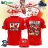 Editions Limited Travis Kelce Kansas City Chiefs 1000 Career Receptions Hoodie T-shirt Red
