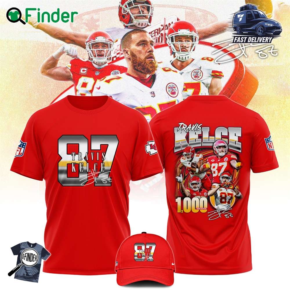 Editions Limited Travis Kelce Kansas City Chiefs 1000 Career Receptions Hoodie T shirt Red Editions Limited Travis Kelce Kansas City Chiefs 1000 Career Receptions Hoodie T-shirt Red