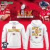 Kansas City Chiefs Champions Super Bowl Lix Limited Edition Hoodie White