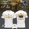 Philadelphia Eagles Champions Super Bowl 2025 Hoodie T-shirt Limited Editions V1- White
