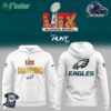 Philadelphia Eagles Champions Super Bowl Lix Limited Edition Hoodie White