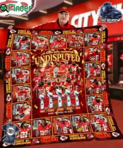 Kansas City Chiefs 5x Super Bowl Champions Undisputed Blanket
