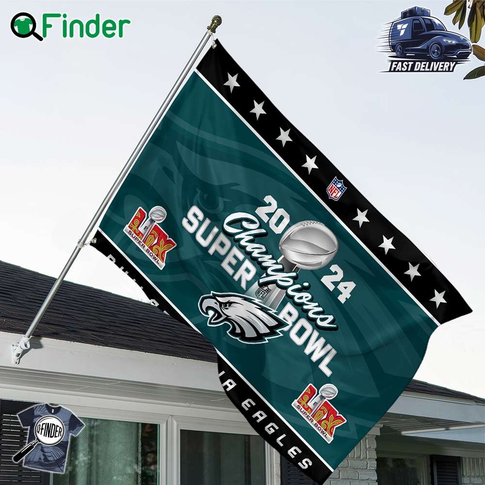 Philadelphia Eagles Super Bowl Lix Champions Flag 2025 Philadelphia Eagles Super Bowl Lix Champions Flag 2025