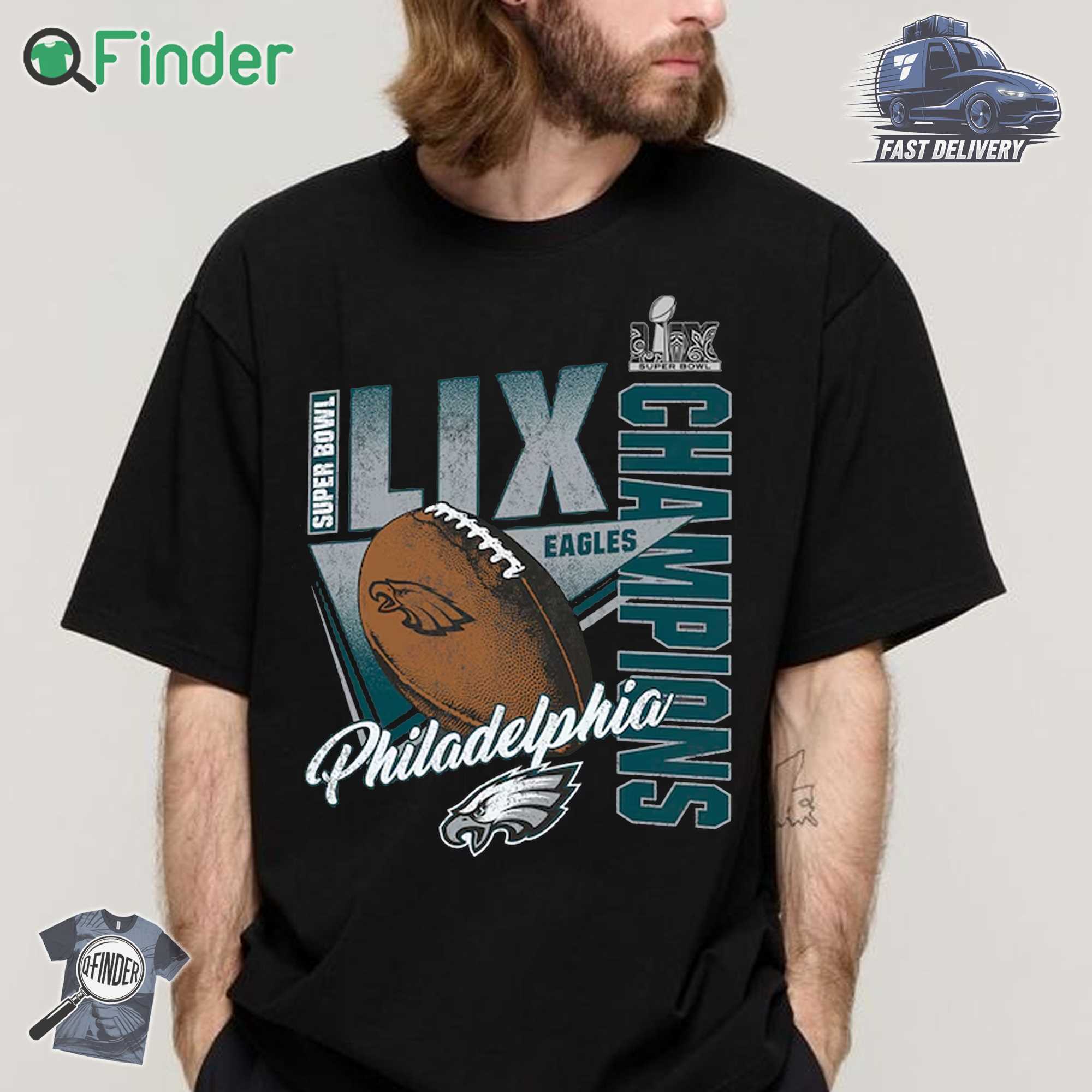 Philadelphia Eagles Fanatics Youth Super Bowl Lix Champions Own The Moment Tri blend T shirt Philadelphia Eagles Fanatics Youth Super Bowl Lix Champions Own The Moment Tri-blend T-shirt