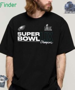 Philadelphia Eagles Fanatics Youth Super Bowl Lix Champions Roster T-shirt