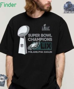Philadelphia Eagles Nike Super Bowl Lix Champions Locker Room Trophy Collection T-shirt