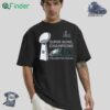 Official Philadelphia Eagles Super Bowl Lix Champions Locker Room Trophy Collection T-shirt