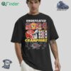 Kansas City Chiefs Undefeated 2024 Back 2 Back 2 Back Champions T-shirt