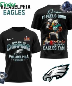Philadelphia Eagles Super Bowl Lix Champions Damn It Feels Good To Bean Eagles Fan Black T-shirt Hoodie