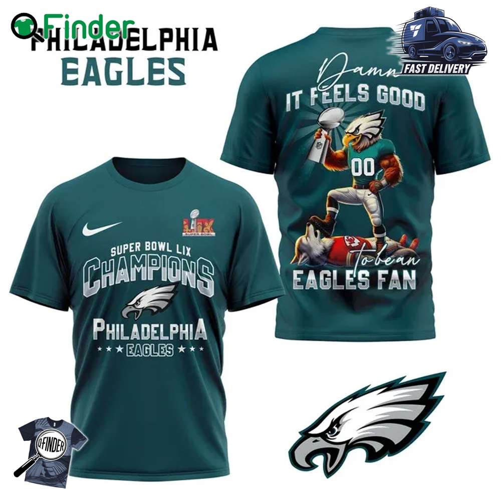 Philadelphia Eagles Super Bowl Lix Champions Damn It Feels Good To Bean Eagles Fan T shirt Hoodie Philadelphia Eagles Super Bowl Lix Champions Damn It Feels Good To Bean Eagles Fan T-shirt Hoodie