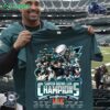 Philadelphia Eagles Super Bowl Lix Champions Signature T-shirt