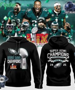 Philadelphia Eagles Super Bowl Lix 24 - 25 Champions Hoodie T-shirt Sweatshirt