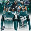 Philadelphia Eagles Super Bowl Lix Champions 24 - 25 Fly Eagles Fly Hoodie