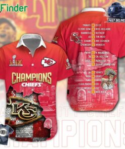 Kansas City Chiefs Super Bowl Champions Lix Hawaiian Shirt