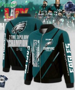 Limited Edition Philadelphia Eagles Super Bowl Lix Champions 2025 Zip Bomber Jacket
