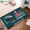 For Fans Philadelphia Eagles Super Bowl Lix Champions 2025 Doormat