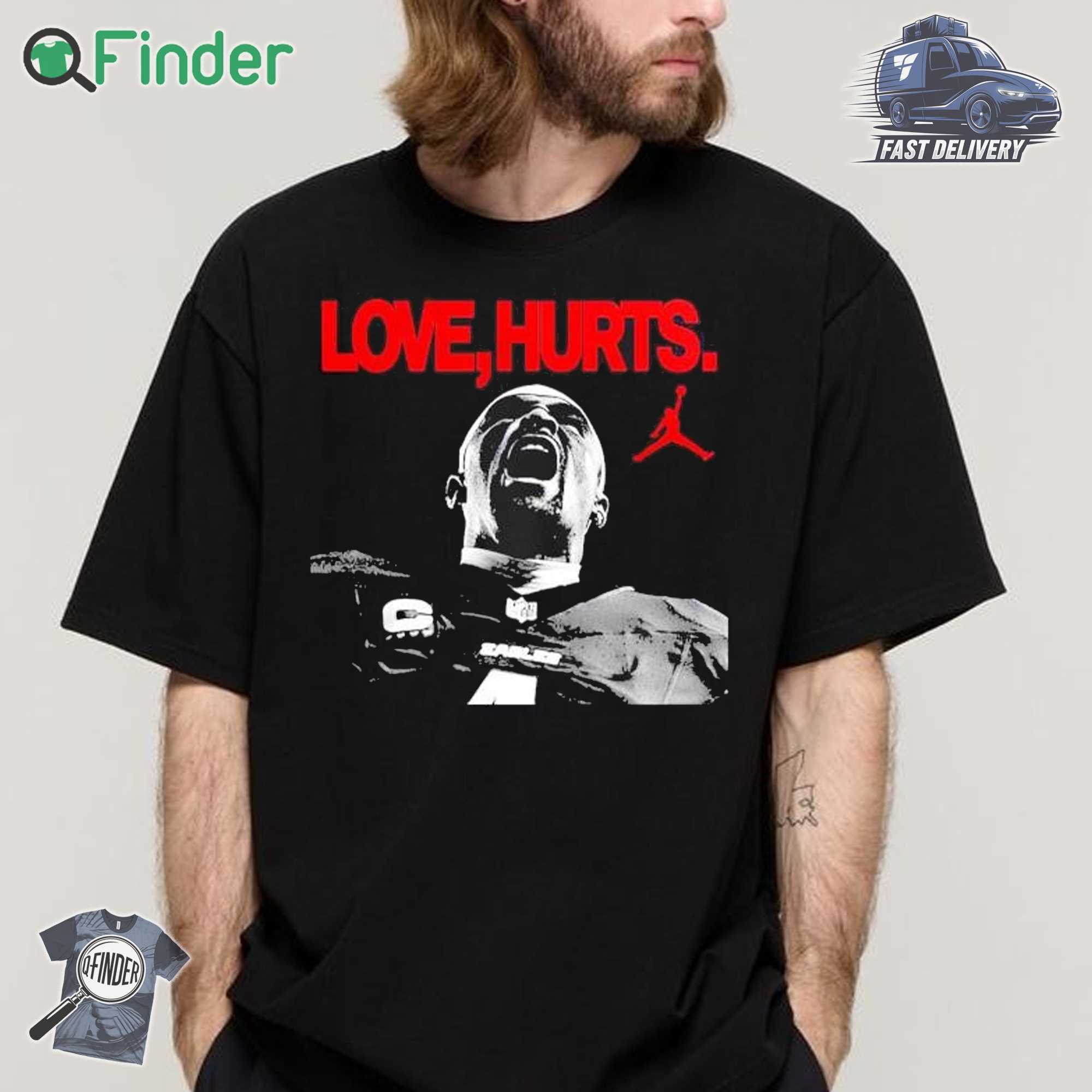 Love Hurts Jordan X Jallen Hurts Philadelphia Eagles Super Bowl Lix Champions Shirt Love Hurts Jordan X Jallen Hurts Philadelphia Eagles Super Bowl Lix Champions Shirt