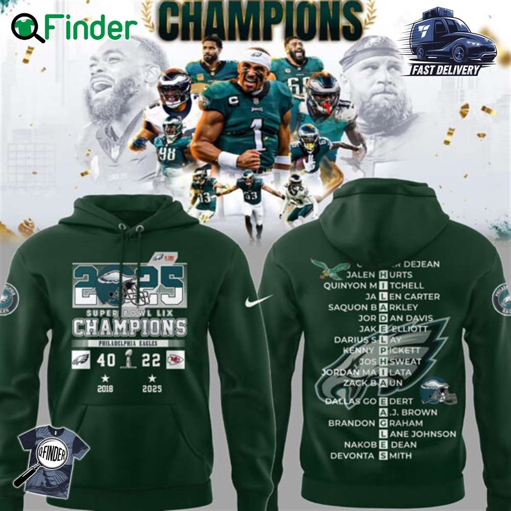 Eagles Football 2024 Limited Super Bowl Lix Champions 2025 Hoodie T shirt Eagles Football 2024 Limited Super Bowl Lix Champions 2025 Hoodie T-shirt