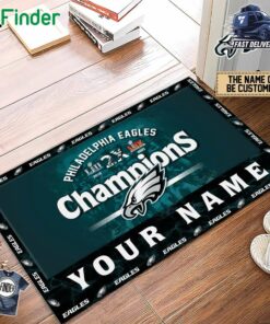 New Philadelphia Football Team Super Bowl Lix Champions Doormat For Fan- Limited Edition Custom Name