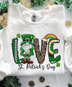 Love Gnome St Patrick's Day Sweatshirt Gnome Love Sweater