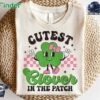 Cutest Clover In The Patch Girl St Patrick Day Shamrock T-shirt Sweatshirt Hoodie