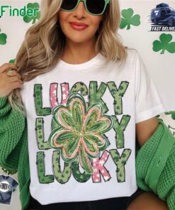 Retro Lucky Retro St Patrick's Day Coquette St Patty's Day T-shirt Sweatshirt Hoodie