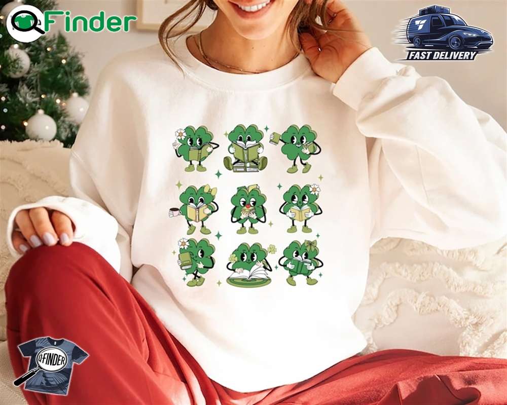 Shamrock Tee Saint Patricks Day Book Lovers Librarian Hoodie Shamrock Tee Saint Patricks Day Book Lovers Librarian Hoodie